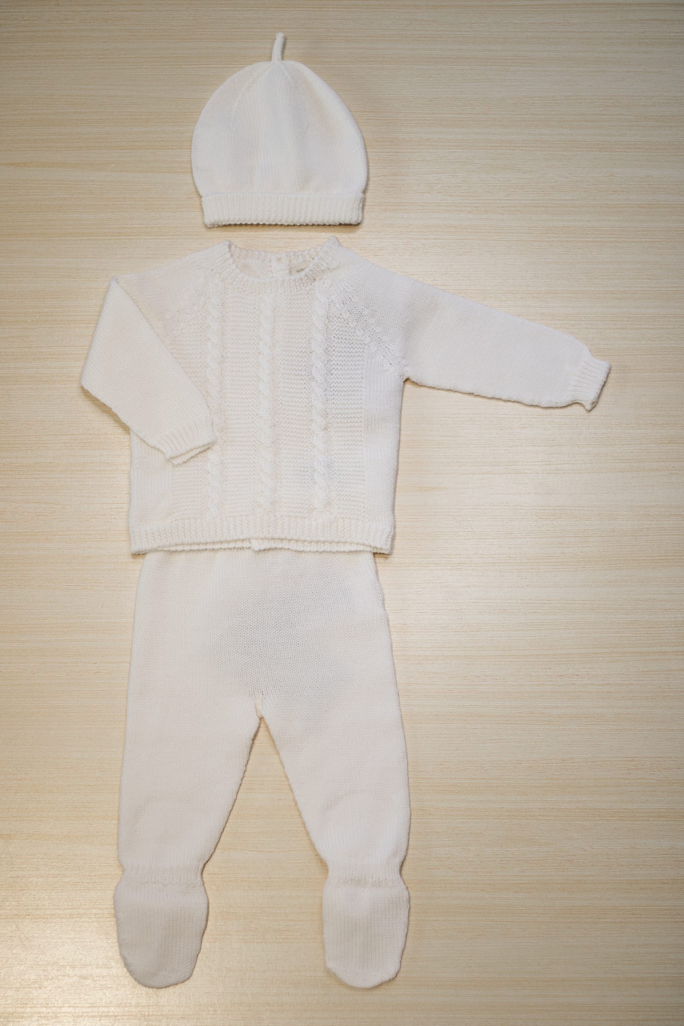 Completo 3 pezzi panna - wedoble