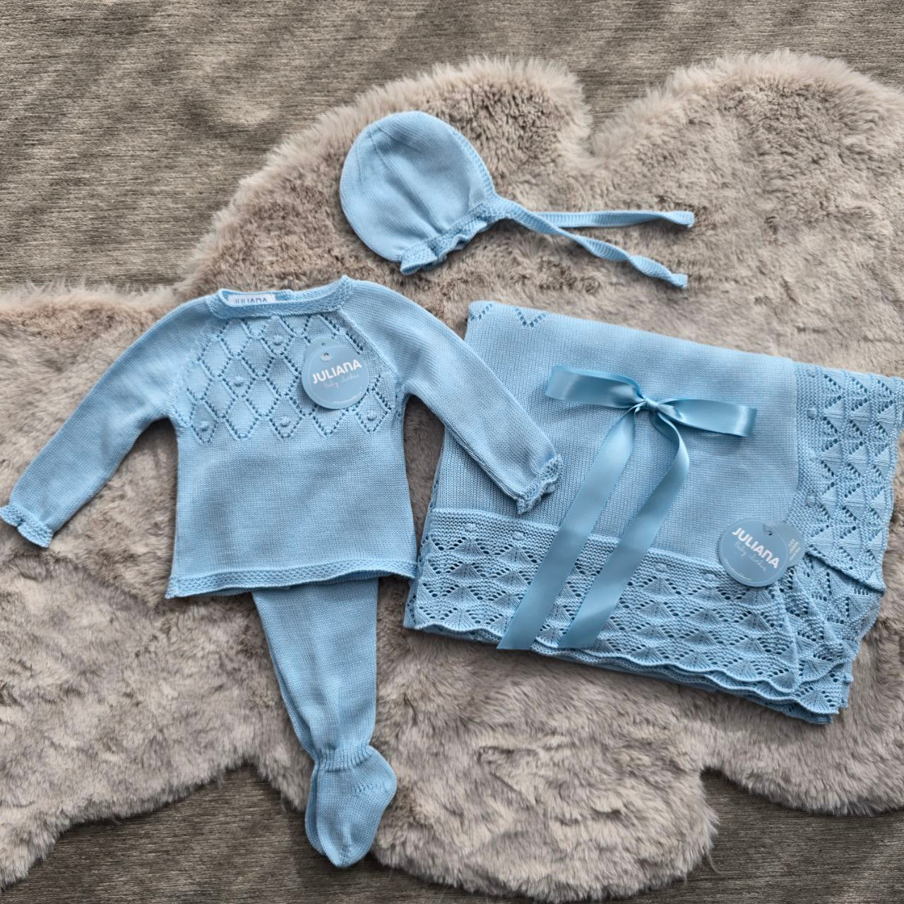 Completo 3 pezzi azzurro - juliana