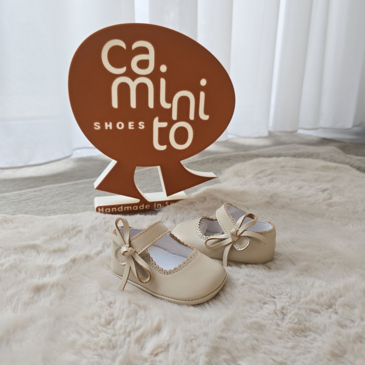 Ballerine ecopelle beige cotto- caminito