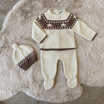 Corredino Tutina nascita invernale Beige - Babidu