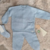 Coordinato nascita estivo Wedoble Azzurro 3 pezzi - 62 cm