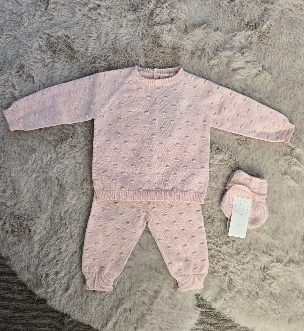 Coordinato nascita estivo Rosa con Pois 1 mese - Wedoble