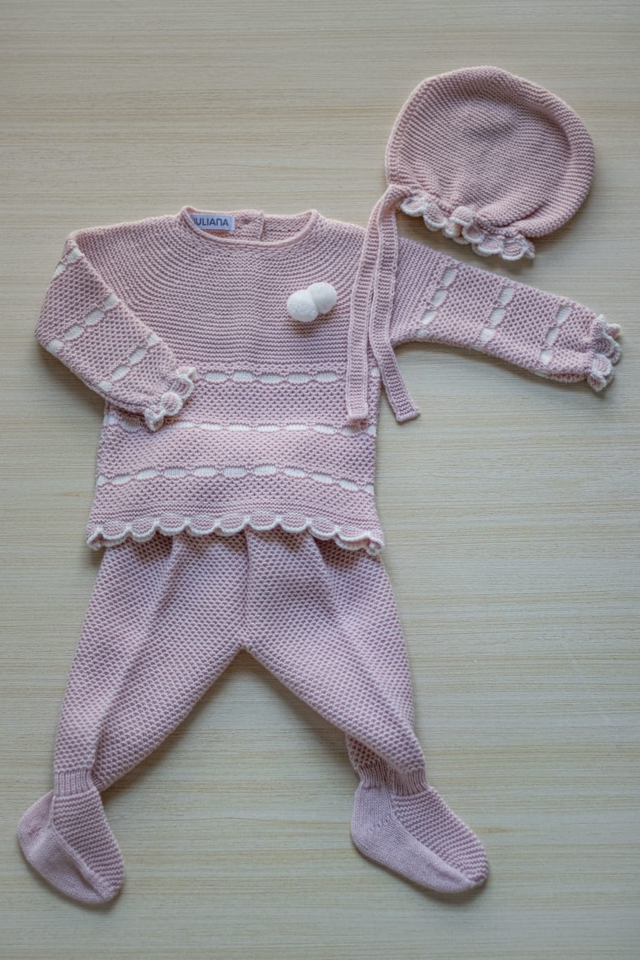 Completino 3 pezzi rosa - Juliana