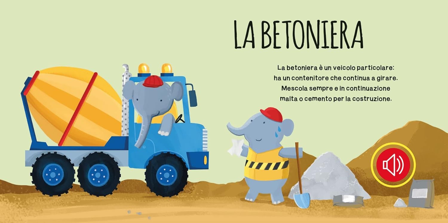 Libri sonori, i veicoli del cantiere - Sassi