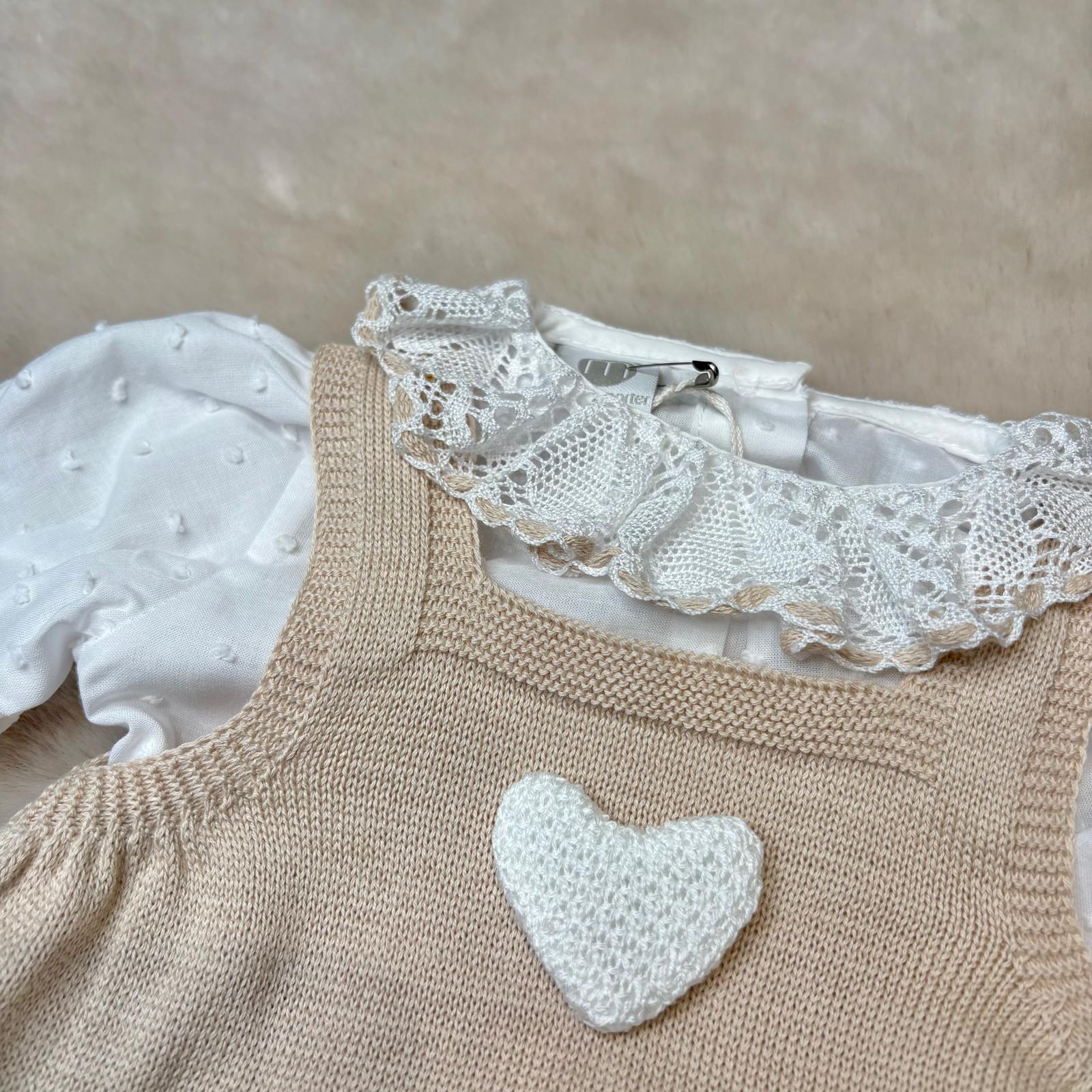 Pagliaccetto Salopette Beige - Marlù