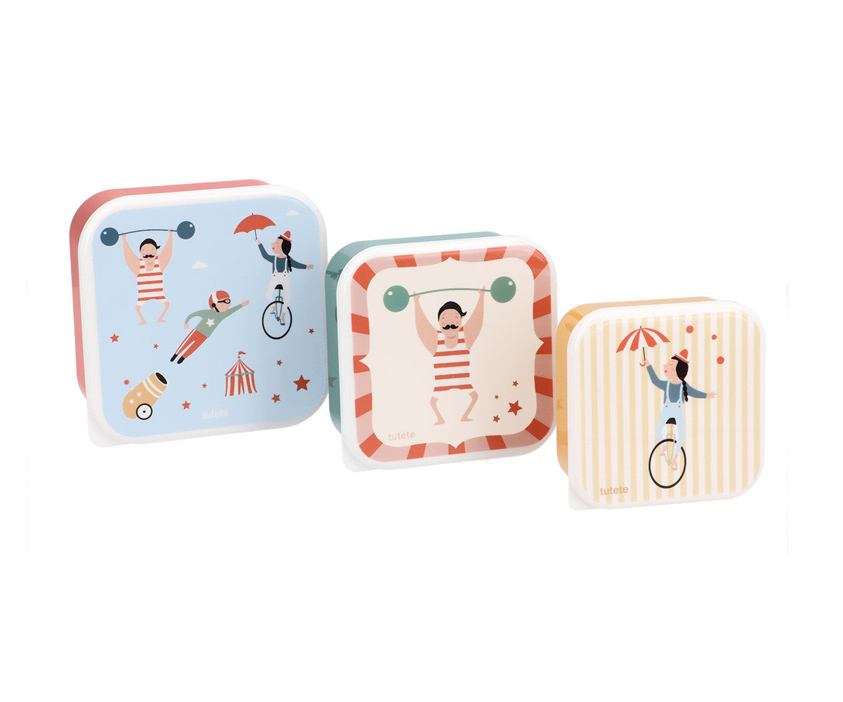 Set 3 Snack Box Circus Show - Tutete
