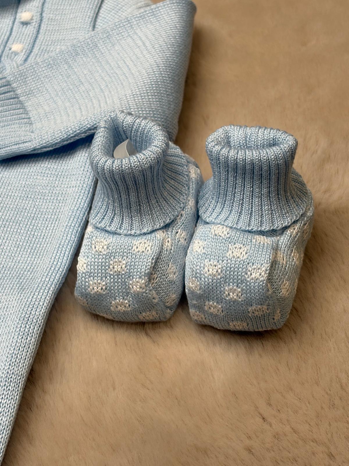 Completo 3pz azzurro polvere - Marlù