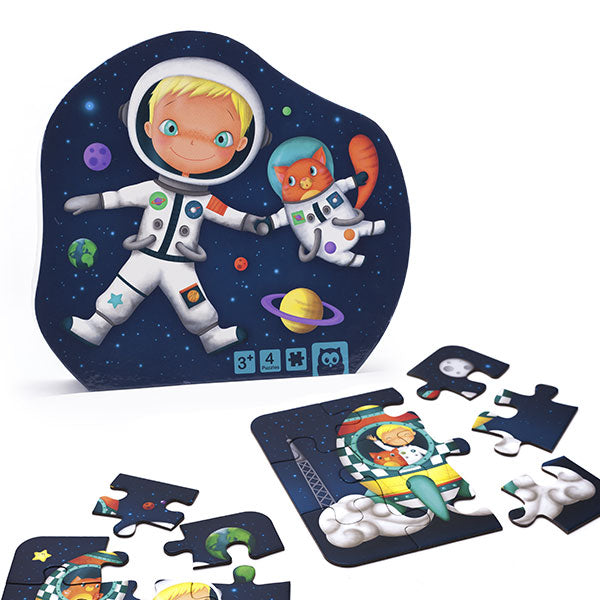 Puzzle evolutivo Astronauta 4 in 1 - Eurekakids
