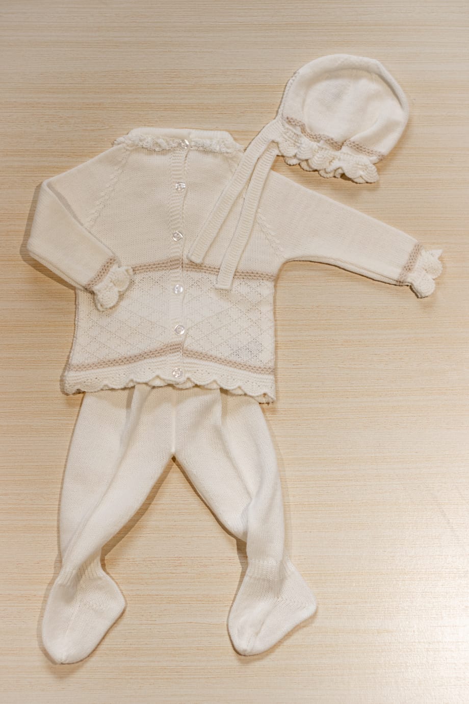 Completo 3 pezzi crema - Juliana