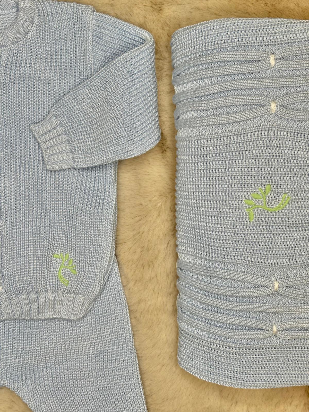 Set 5Pz Collezione "Radici" in azzurro - Marlù