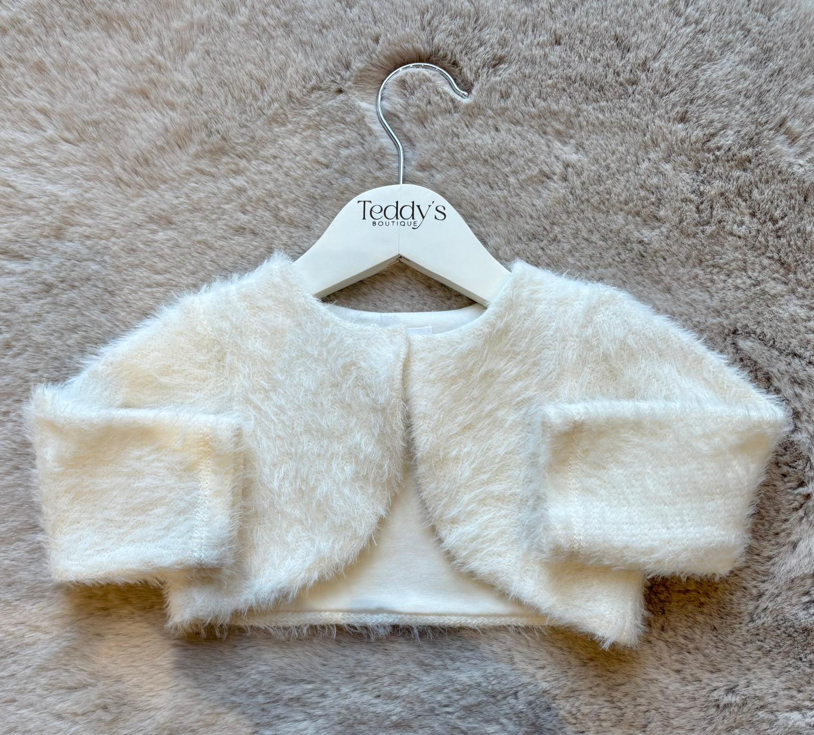 Coprispalle effetto pelliccia bianco - Ninnaoh