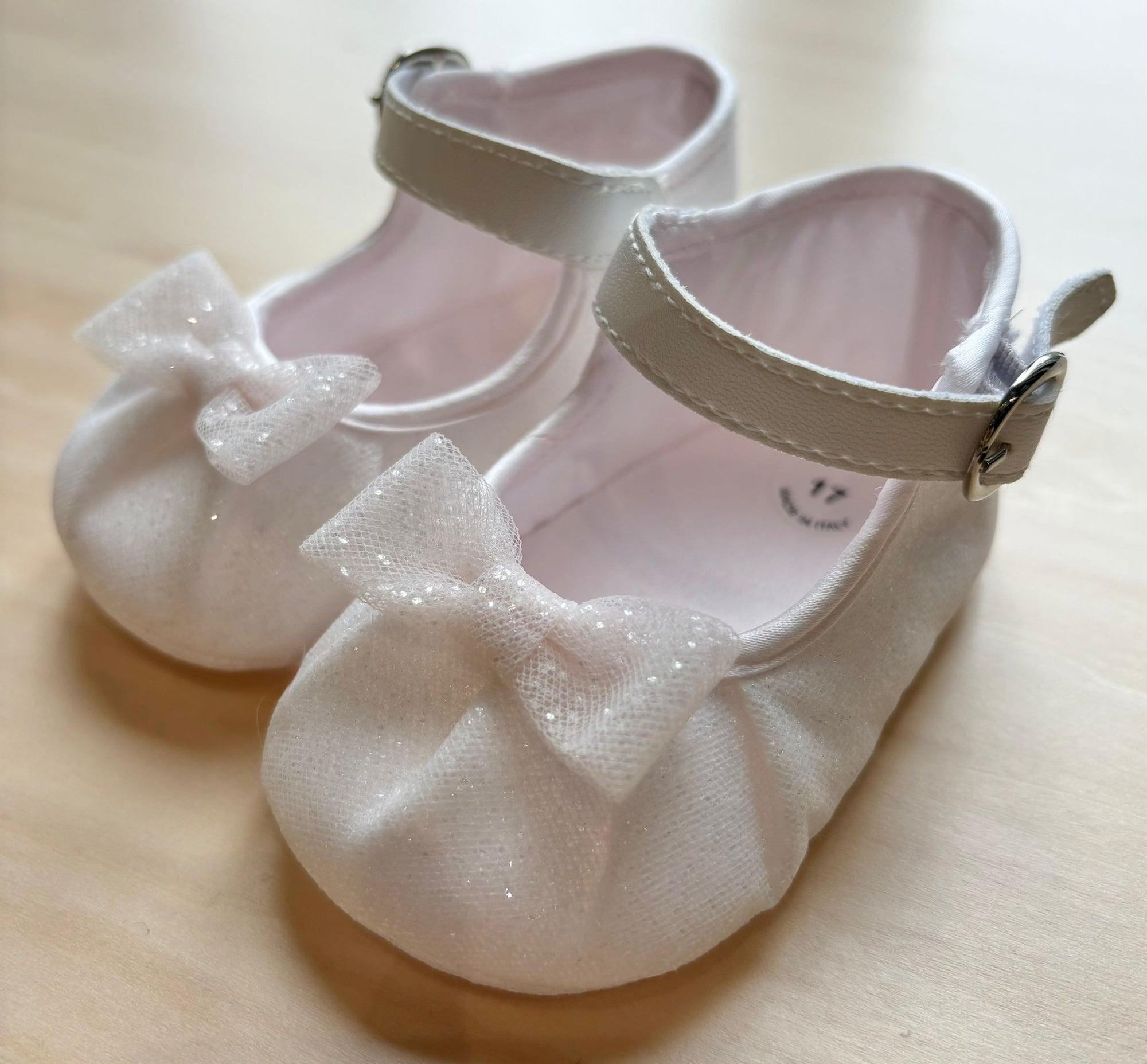 Ballerine Cerimonia con Brillantini e Fiocchetto - Minù