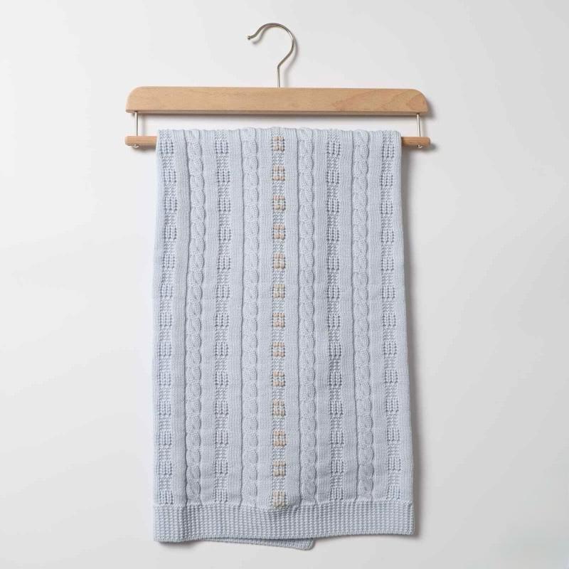 Coperta in Pura Lana Det. Trecce - Marlù