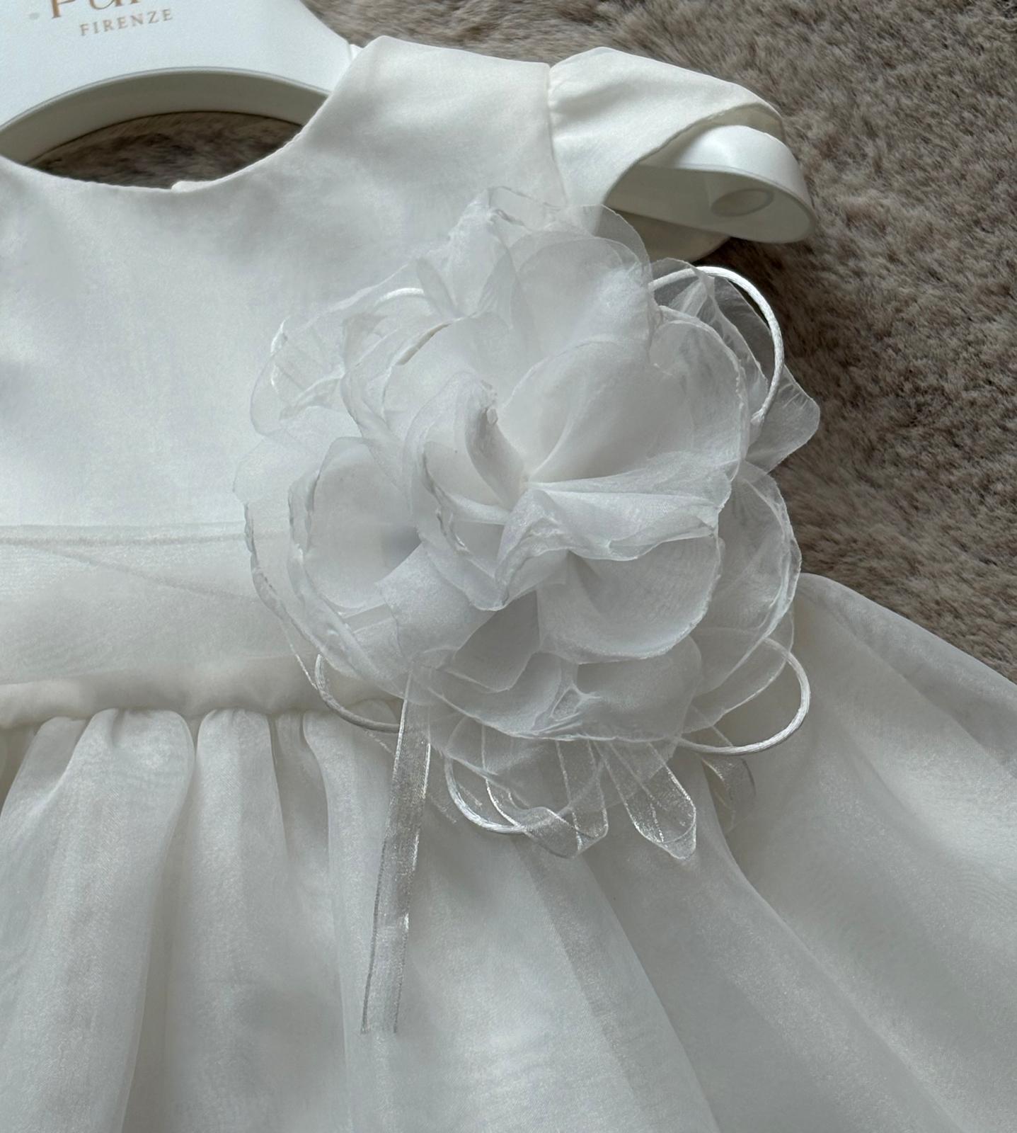 Vestitino Cerimonia in tulle con fiore - PURE Firenze