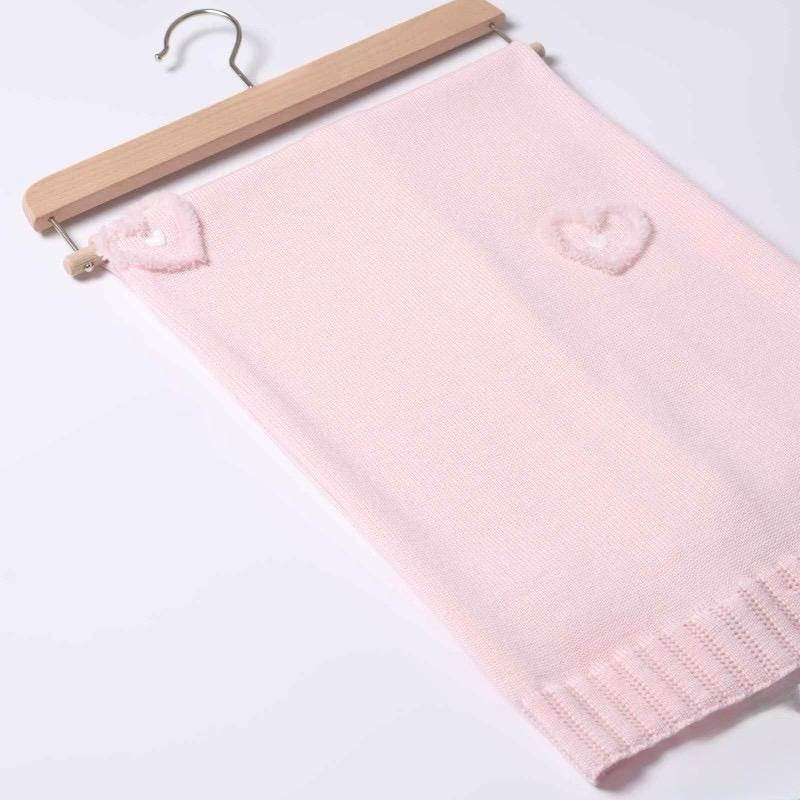 Coperta in Pura Lana Cuori - Marlù