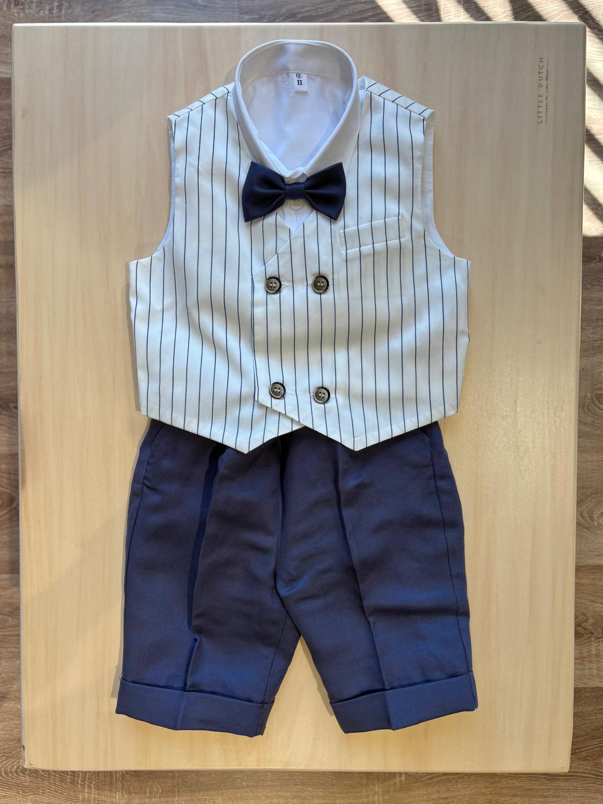 Completo Cerimonia Blu e Bianco - Marlù