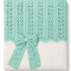 Copertina con fiocco verde tiffany - Marlù