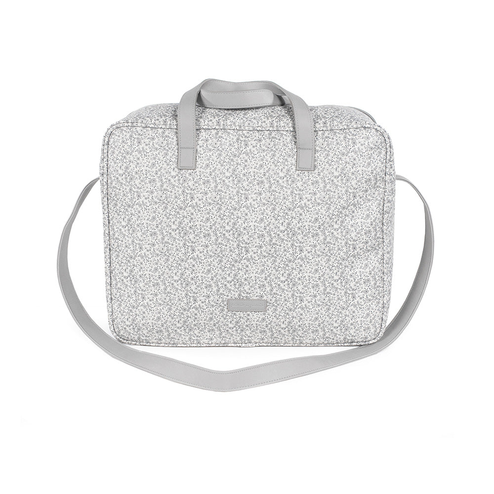 VALIGIA nascita FLOWER MELLOW GRIGIO - pasito a pasito