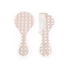 SPAZZOLA E PETTINE VICHY ROSA