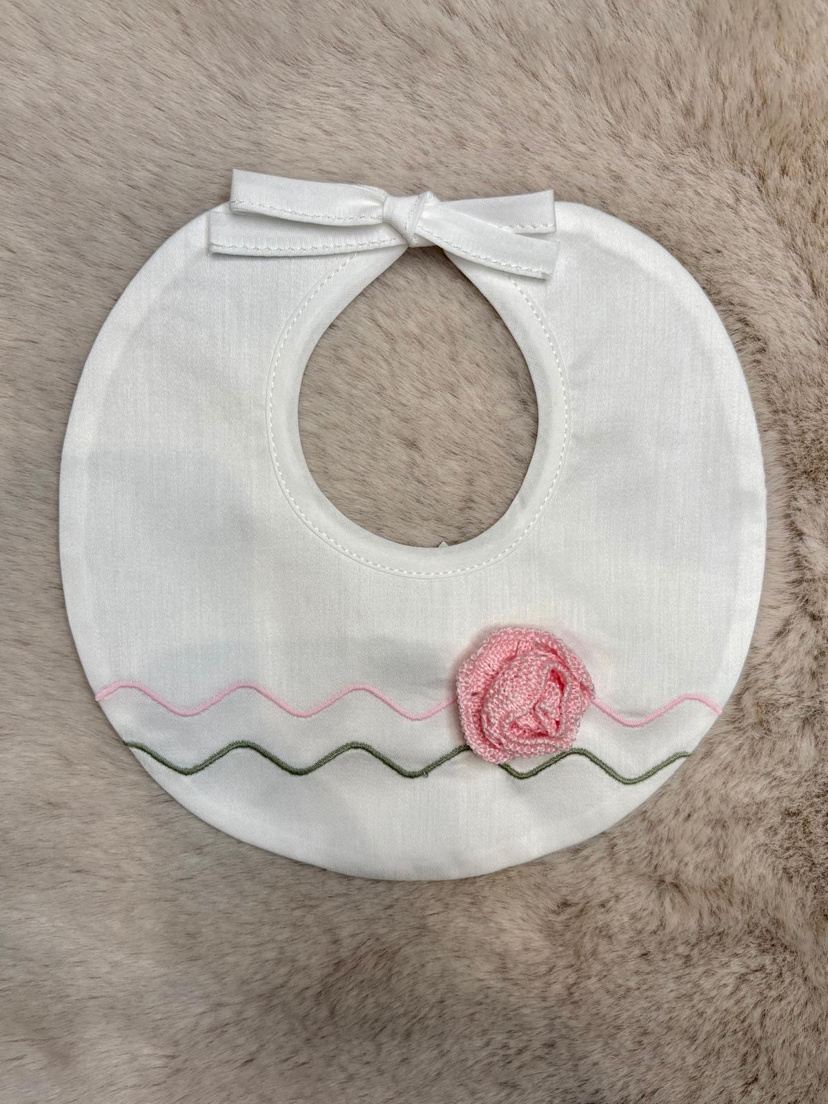 Bavetta con ricamo rose - Marlù