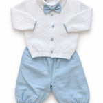 Completo Cerimonia 4Pz Azzurro e Bianco - Marlù