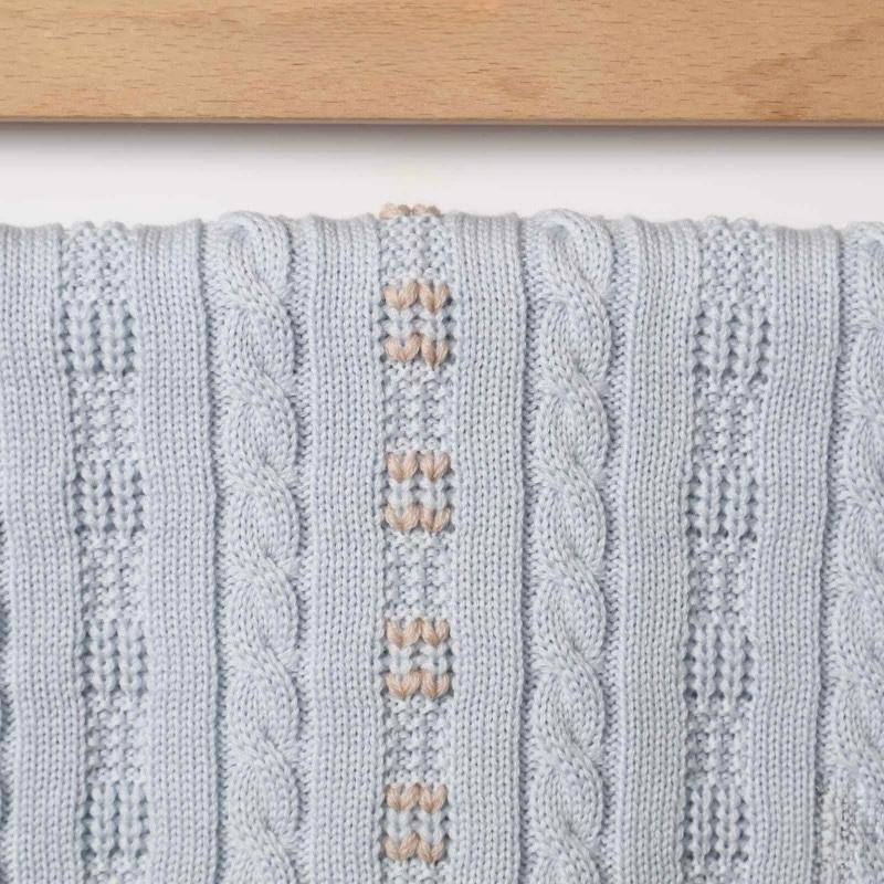 Coperta in Pura Lana Det. Trecce - Marlù