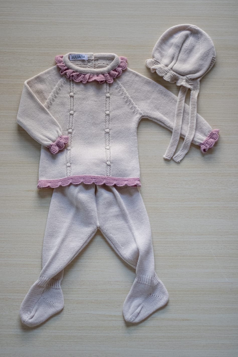 Completo 3 pezzi crema - Juliana