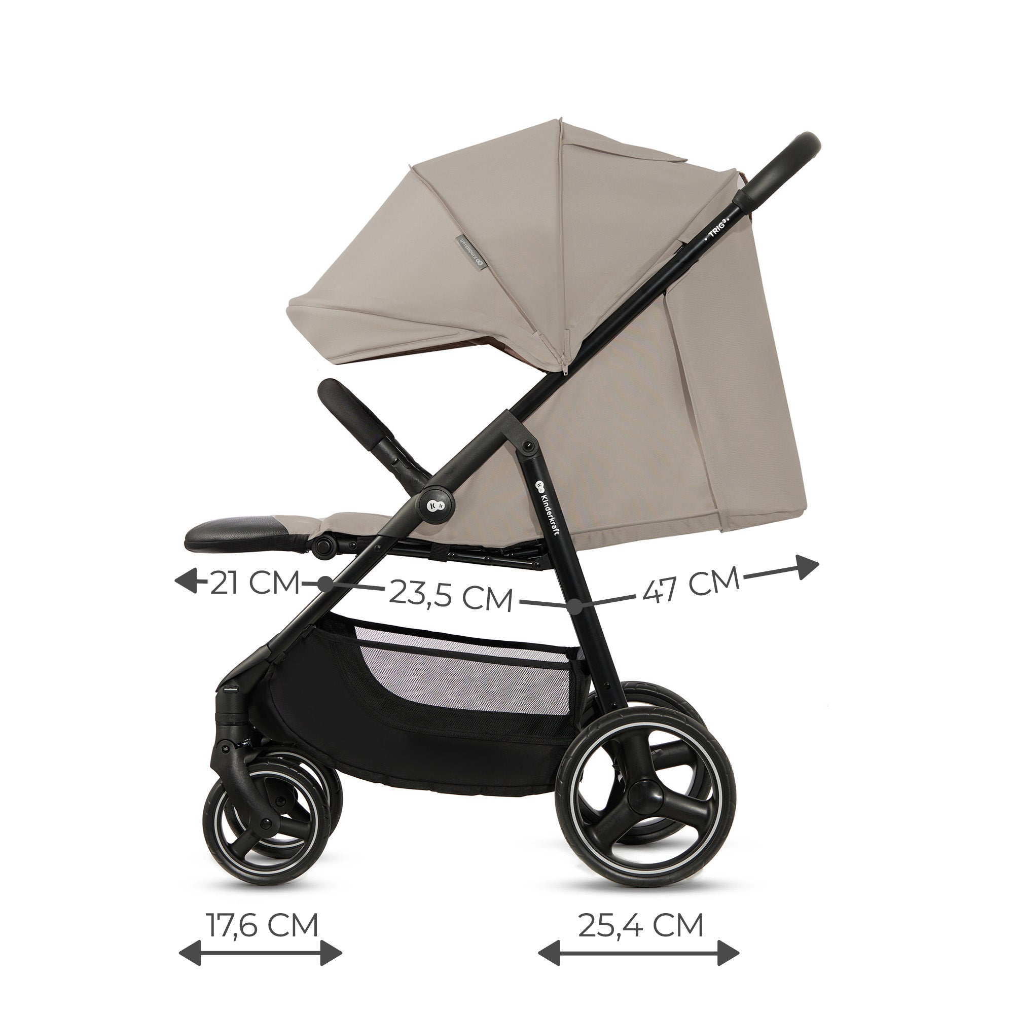 Passeggino TRIG 3 Tortora - Kinderkraft
