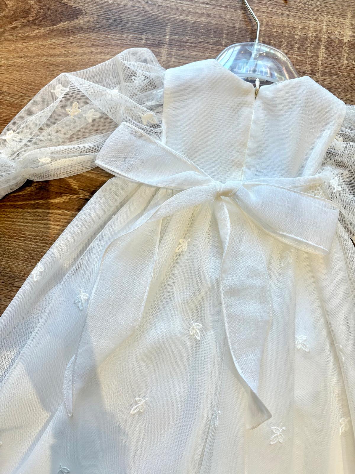 Vestito Cerimonia Camicione con Cuffietta Coordinata - Marlù