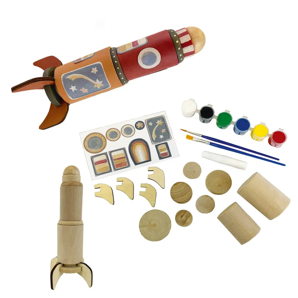 Razzo in legno da dipingere - Egmont Toys