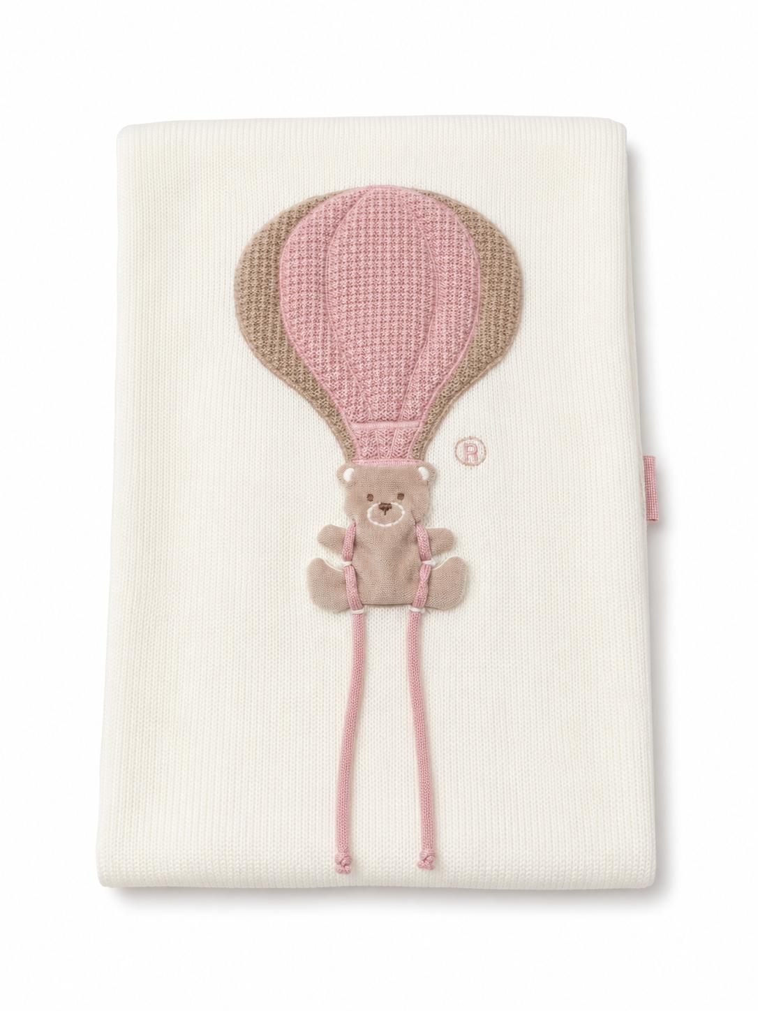 Coperta in Lana Mongolfiera Vaniglia Marsala - Marlù