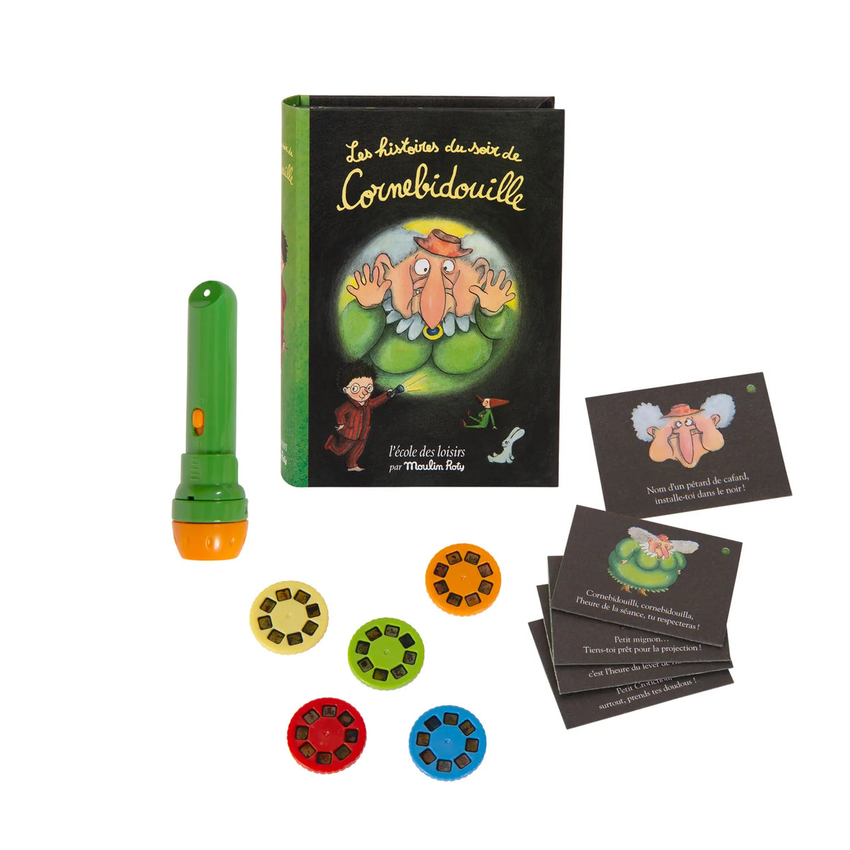 Torcia proietta storie Formato libro 5 dischetti - Moulin Roty