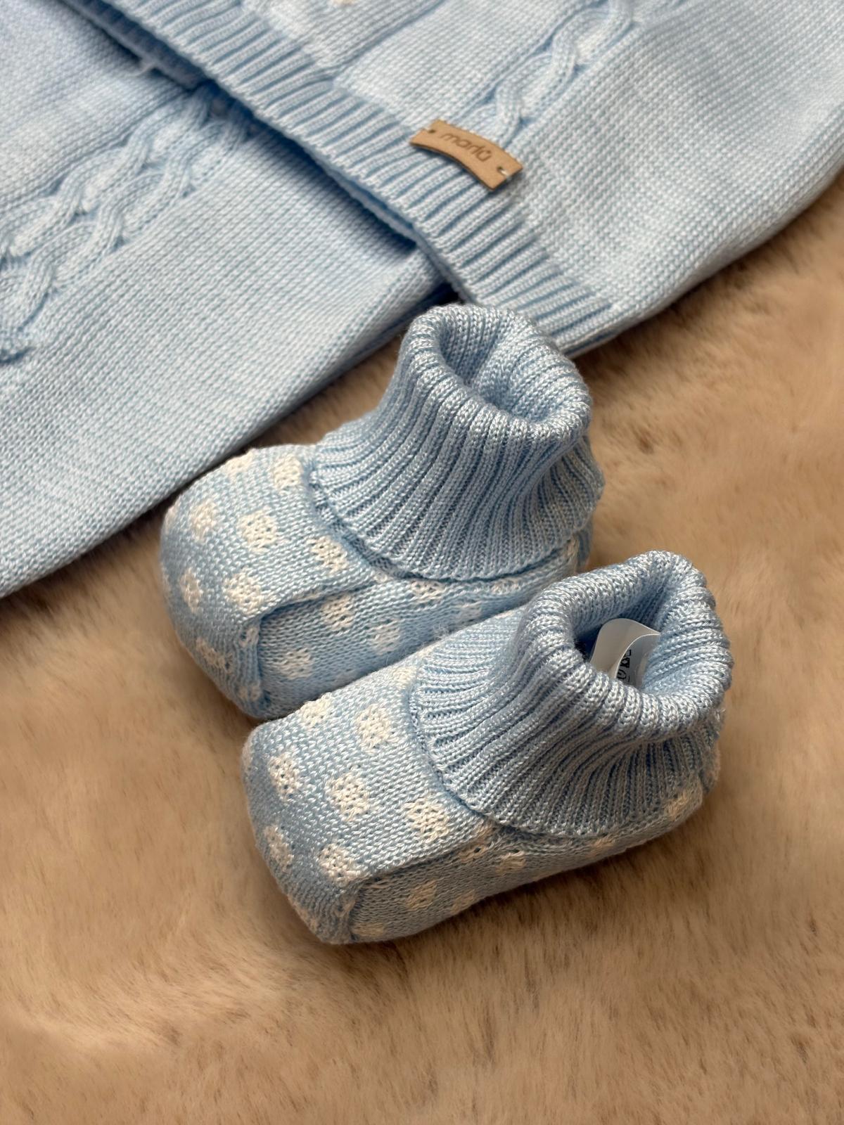 Completo 4pz azzurro polvere - Marlù