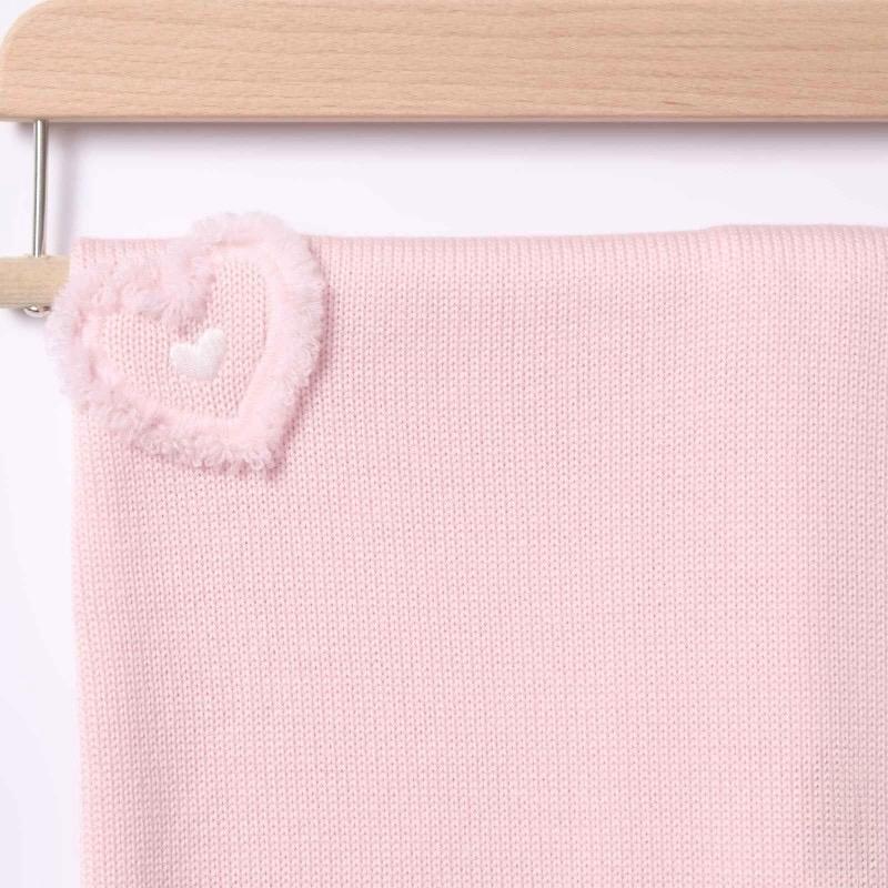 Coperta in Pura Lana Cuori - Marlù