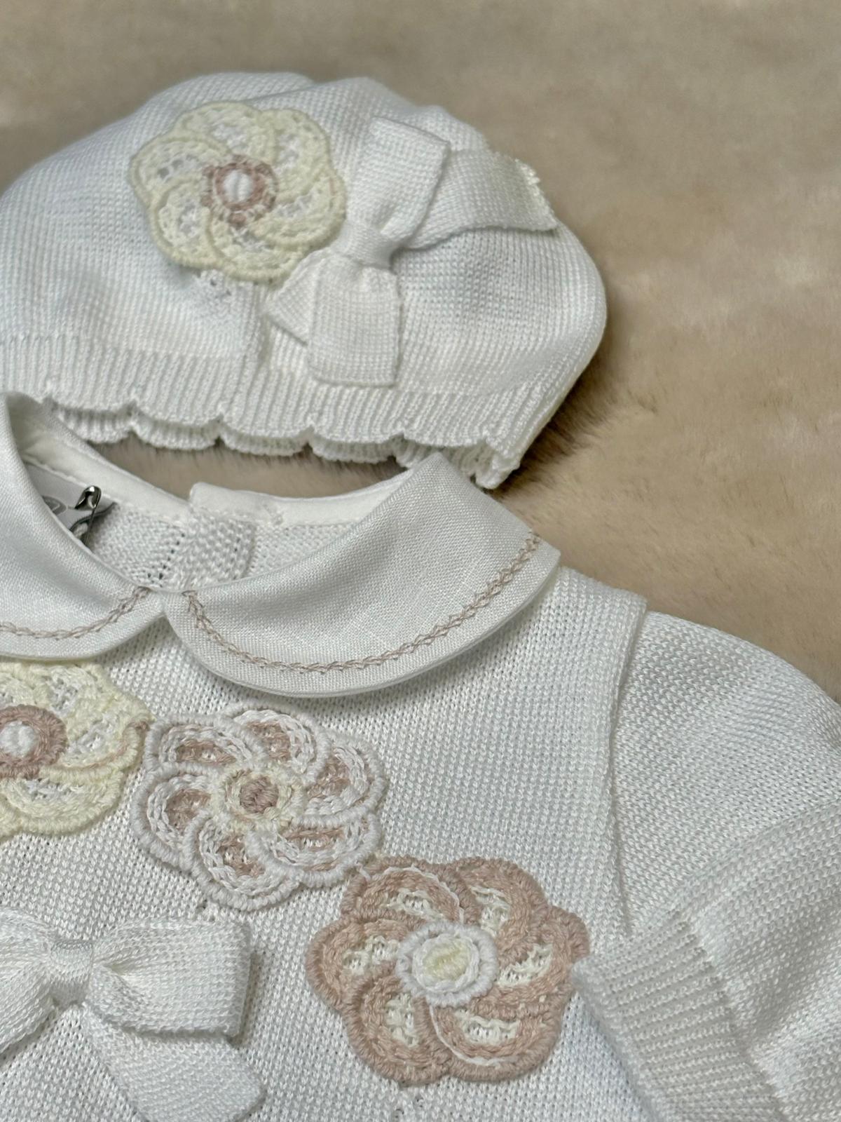 Set 3Pz con ricamo fiori - Marlù