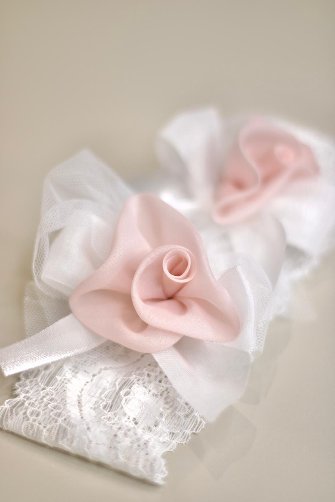 Fascetta in Pizzo con applicazione Floreale - Marlù