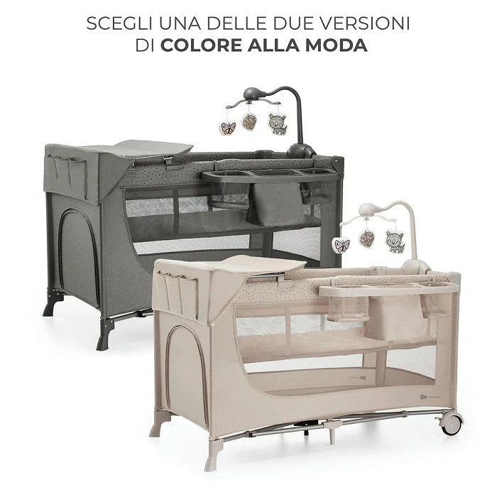 Lettino da viaggio 3in1 JOY 2 con accessori - Kinderkraft