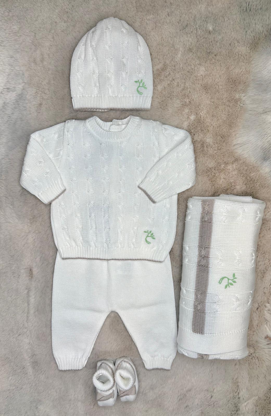 Set 5Pz Collezione "Radici" con dettagli tortora - Marlù