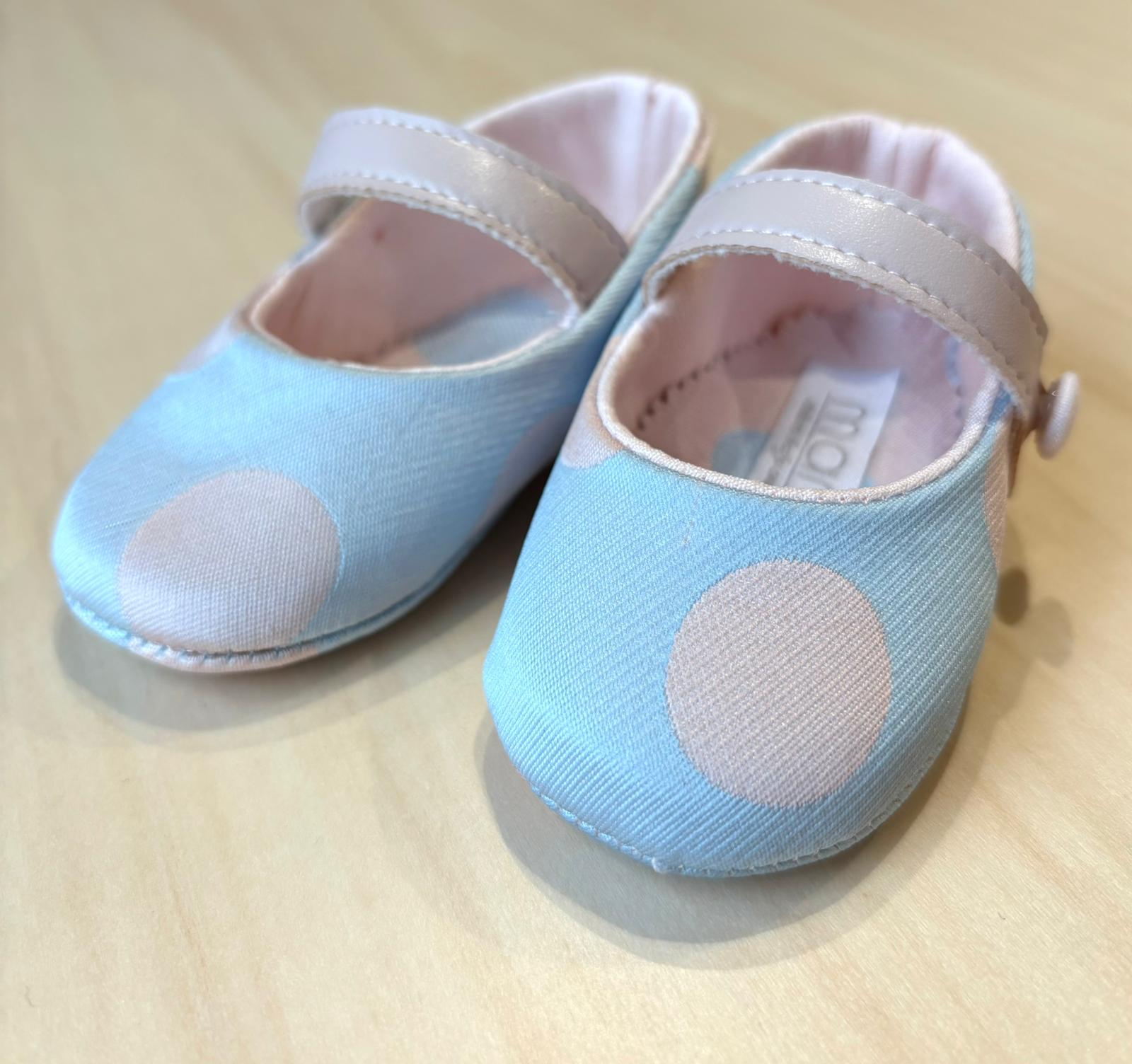 Ballerine Cerimonia a pois azzurre e rosa - Marlù