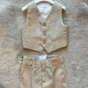 Completo Cerimonia Gilet e Pantalone Tortora - PURE Firenze