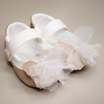 Scarpette Bianche e Beige con Fiore - Marlù