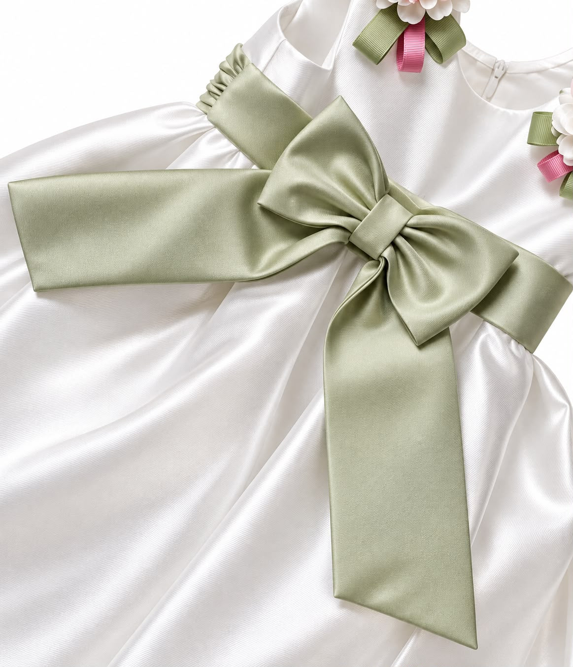 Vestitino Cerimonia Con Fiori e Cintura - Minù