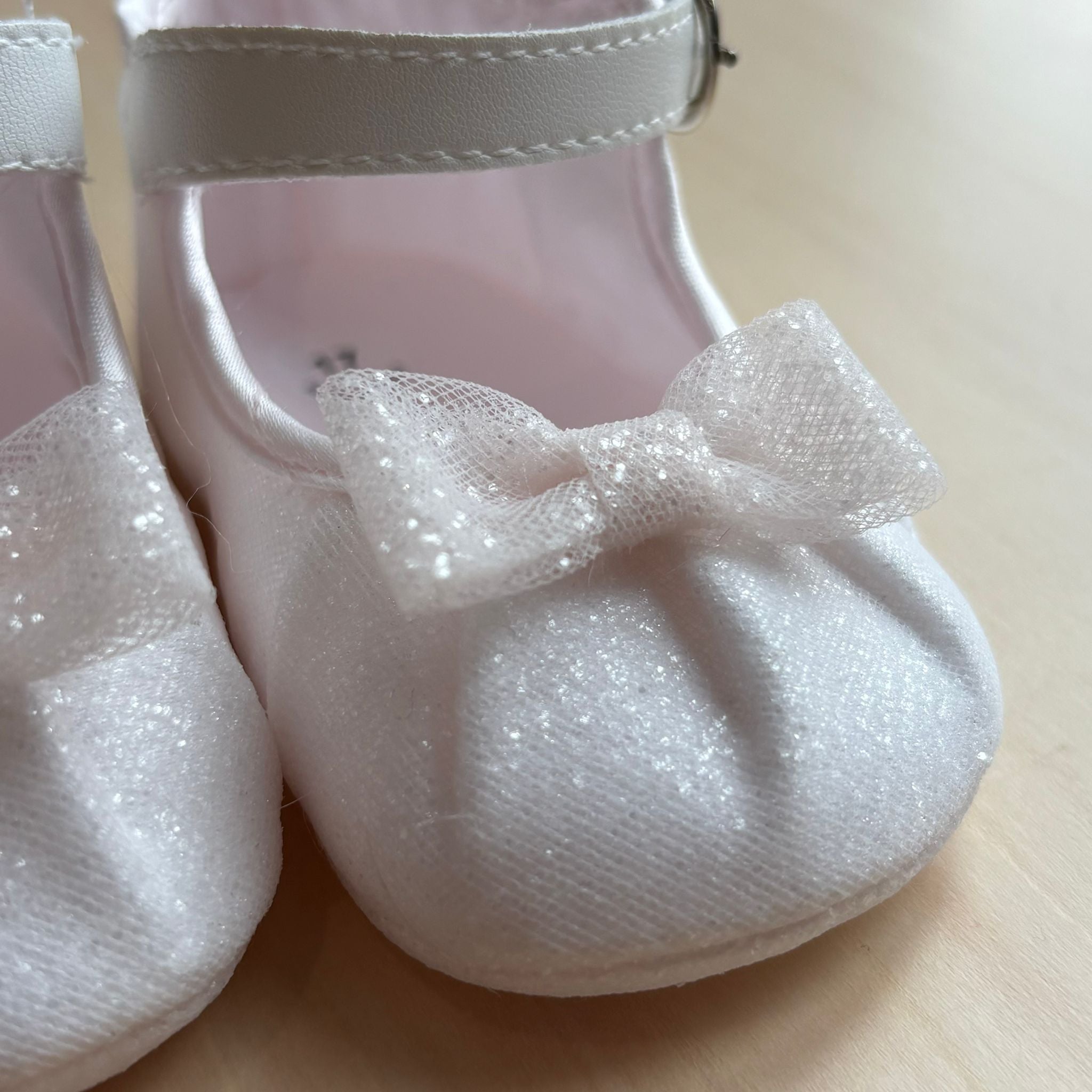 Ballerine Cerimonia con Brillantini e Fiocchetto - Minù