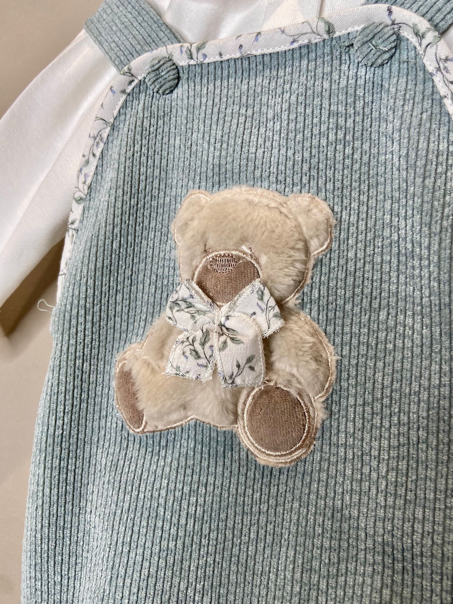 Pagliaccetto Salopette Orsetto - La Sartoria Dei Piccoli