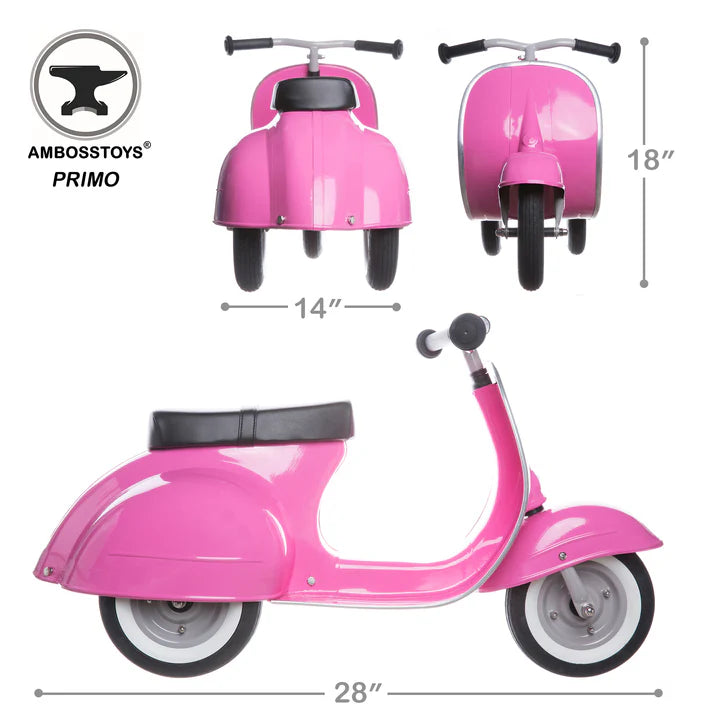 PRIMO Ride On Kids Vespa Rosa - AmbossToys