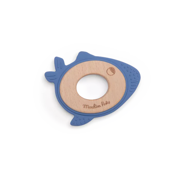 Anello da dentizione in legno e silicone vari modelli - Moulin Roty