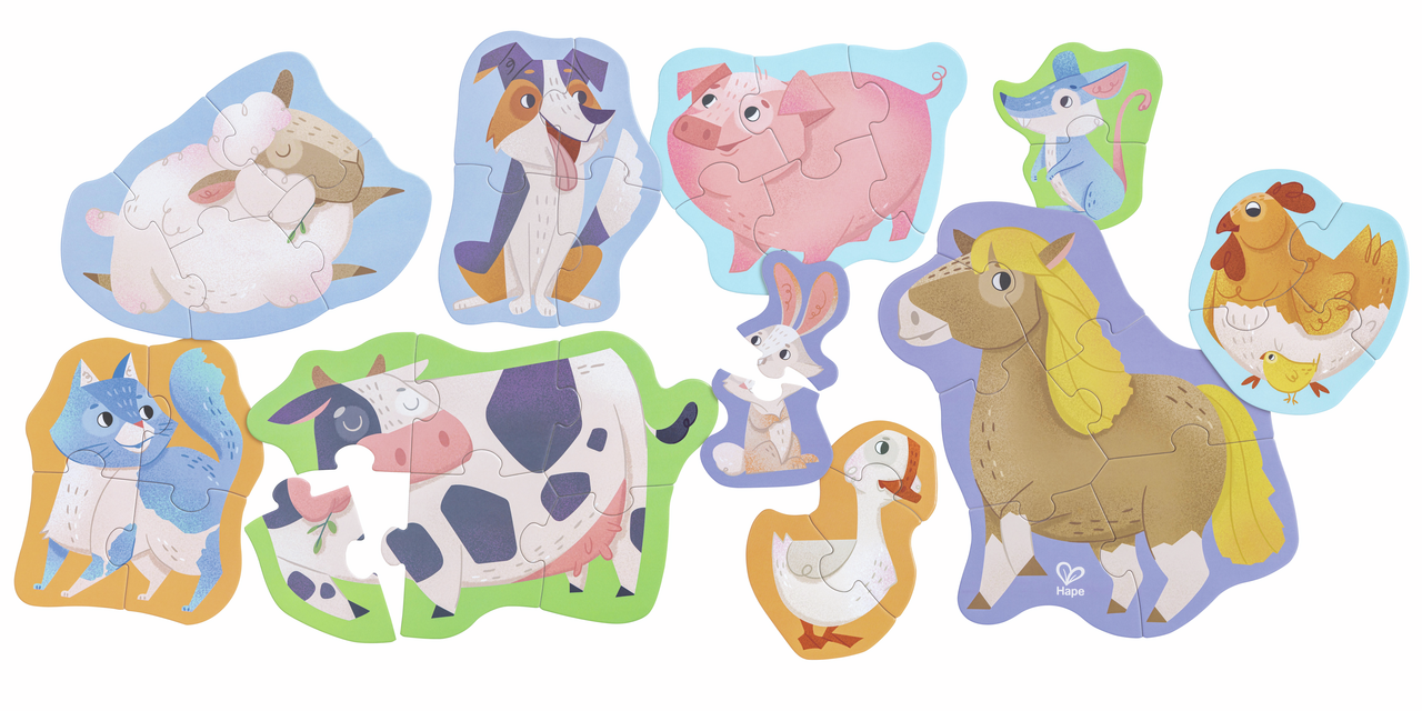 Puzzle amici della fattoria - Hape