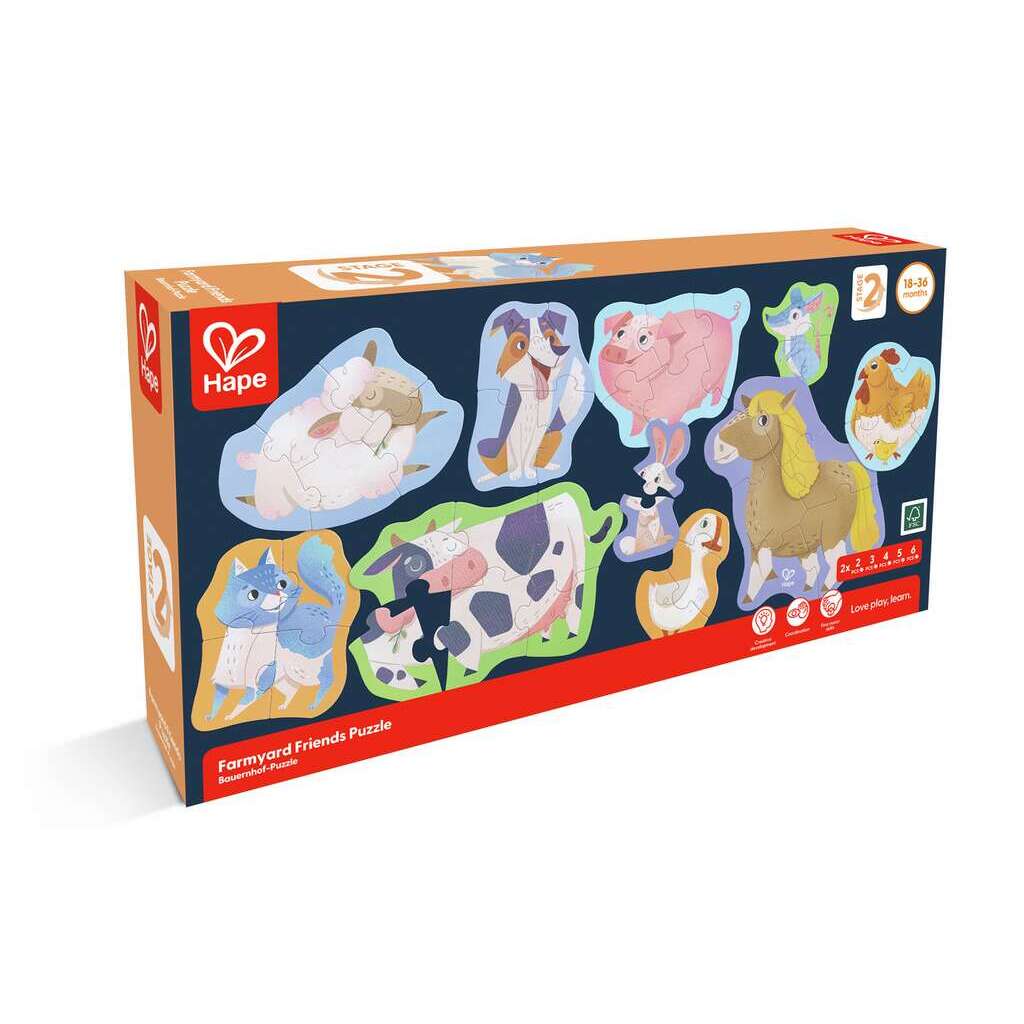 Puzzle amici della fattoria - Hape