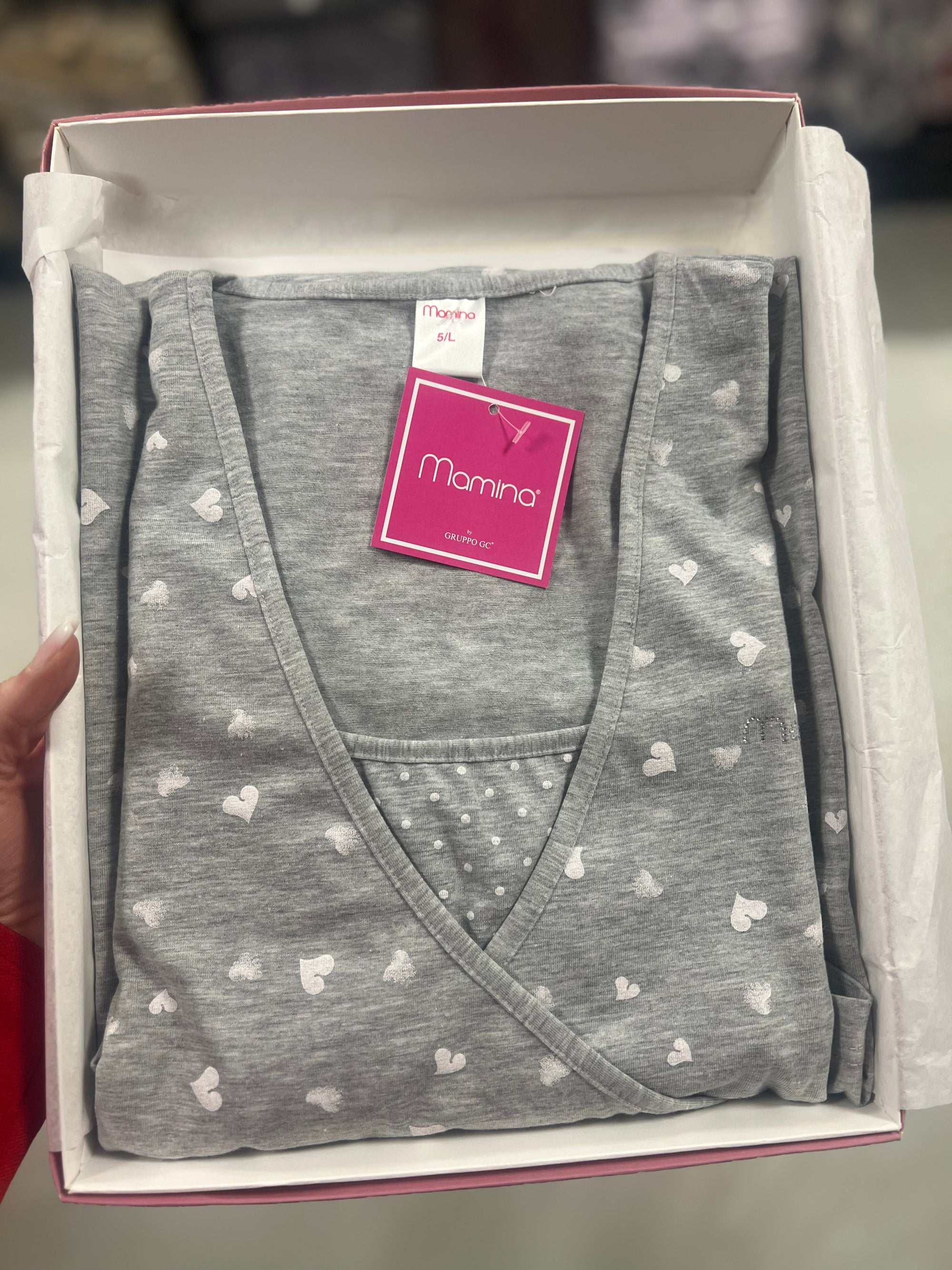 Camicia da notte premaman in varie colorazioni dalla S alla XL - MAMINA