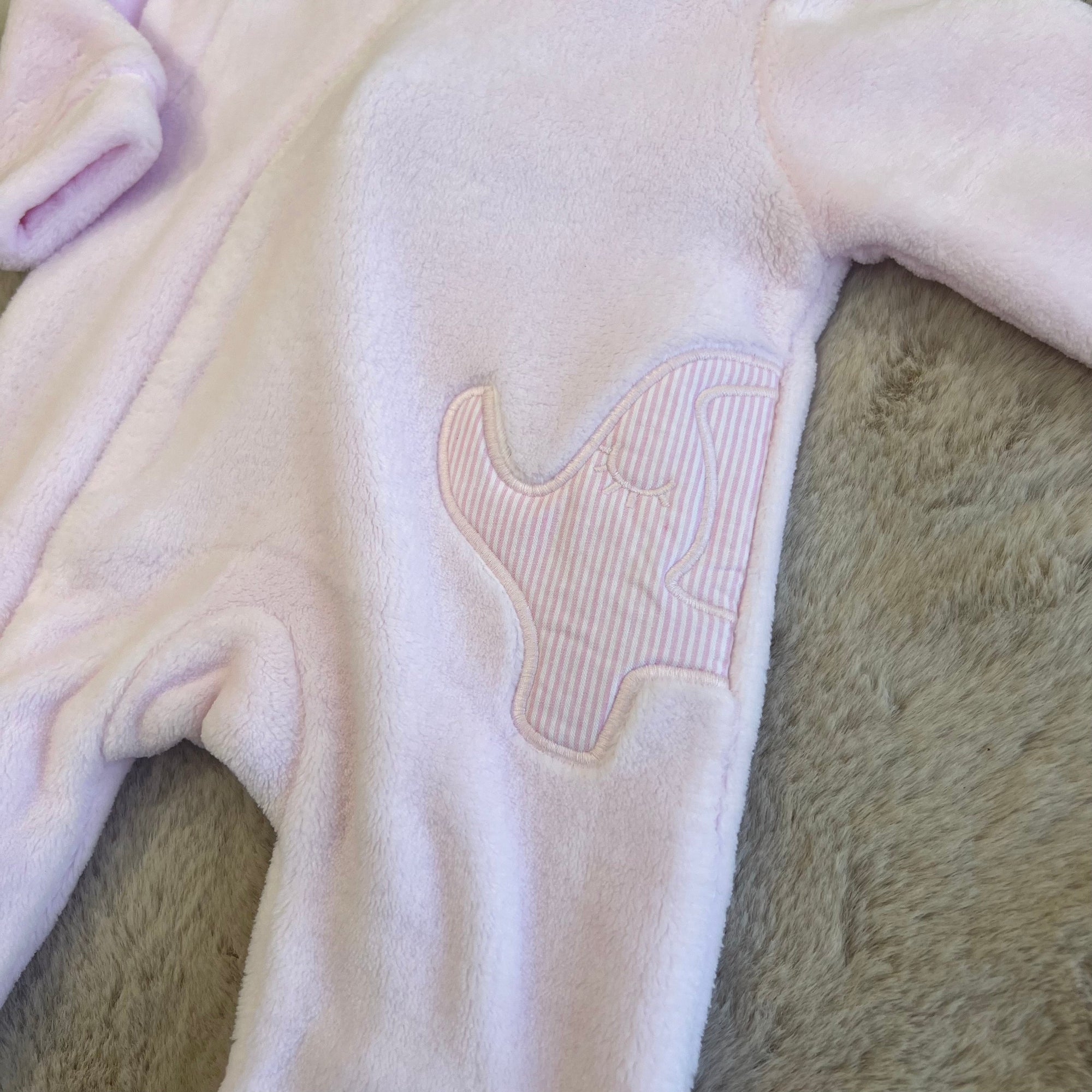 Pigiama in ciniglia Rosa in varie misure - Babidu